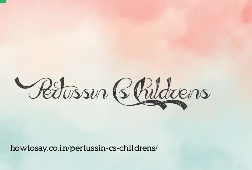 Pertussin Cs Childrens
