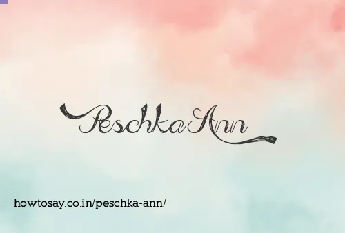 Peschka Ann
