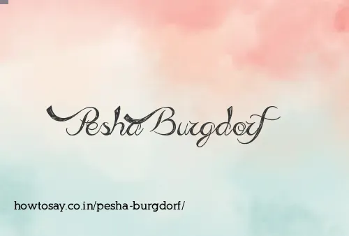 Pesha Burgdorf