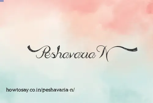 Peshavaria N