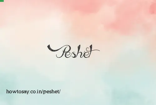 Peshet