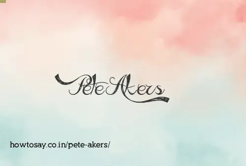 Pete Akers