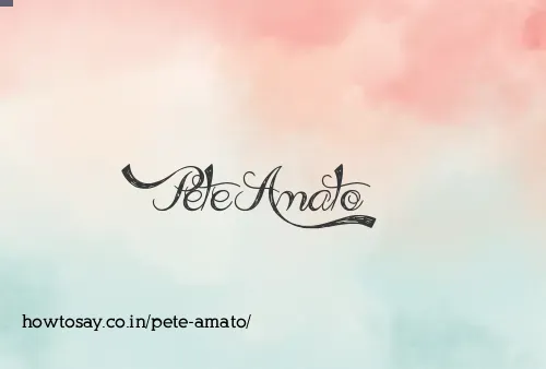 Pete Amato