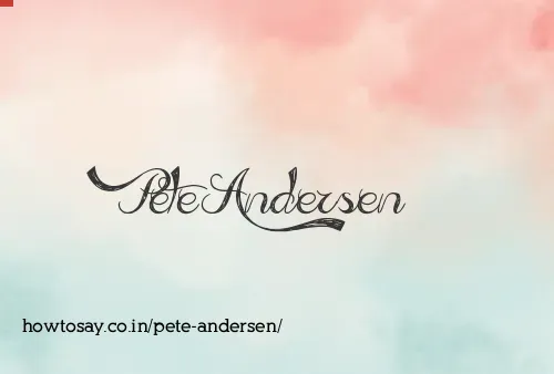 Pete Andersen