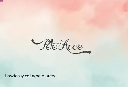 Pete Arce
