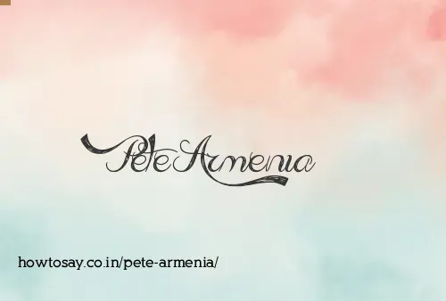 Pete Armenia