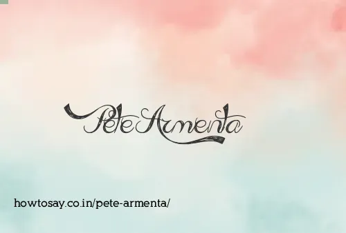 Pete Armenta