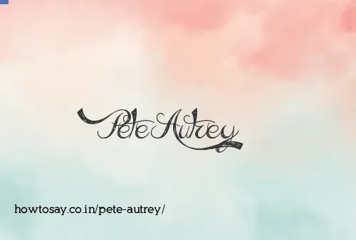 Pete Autrey