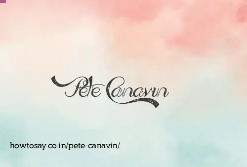 Pete Canavin