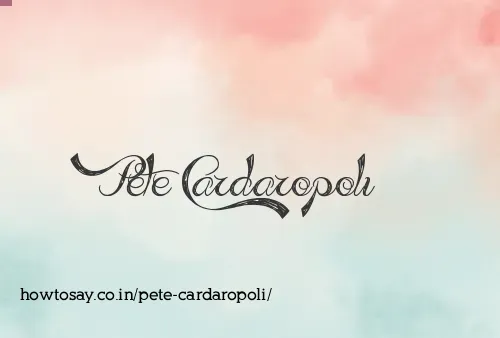 Pete Cardaropoli