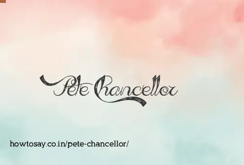 Pete Chancellor