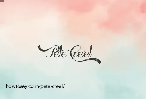 Pete Creel