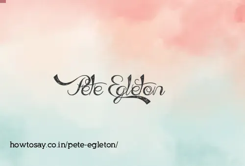 Pete Egleton