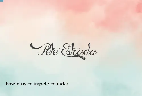 Pete Estrada