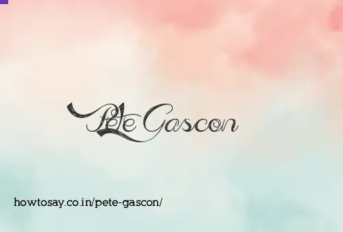 Pete Gascon