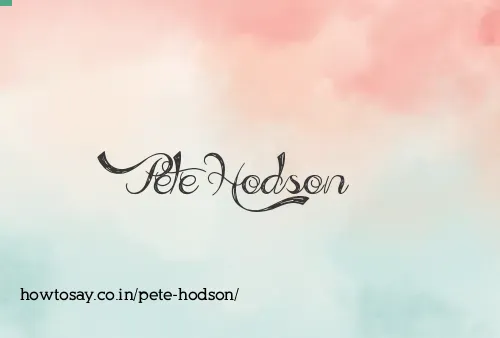 Pete Hodson