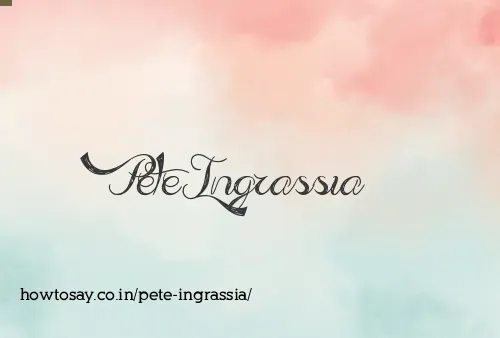 Pete Ingrassia