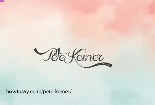 Pete Keiner
