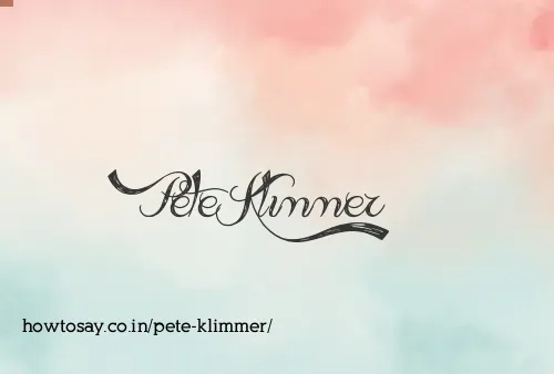 Pete Klimmer