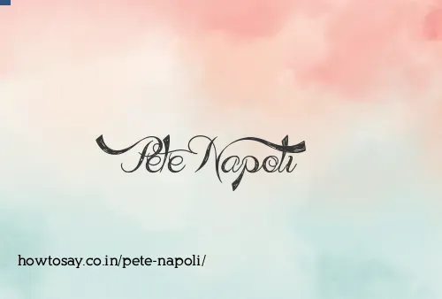 Pete Napoli