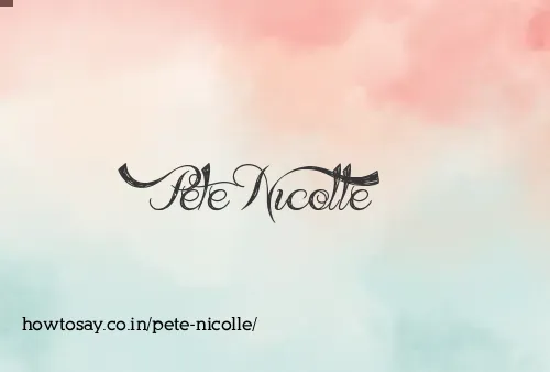 Pete Nicolle