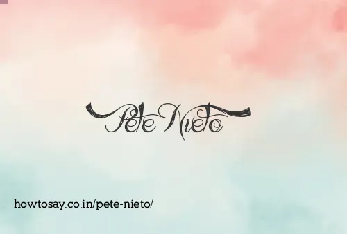 Pete Nieto