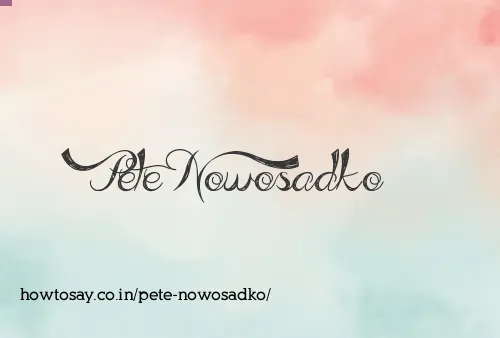 Pete Nowosadko