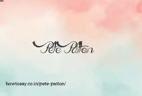 Pete Patton