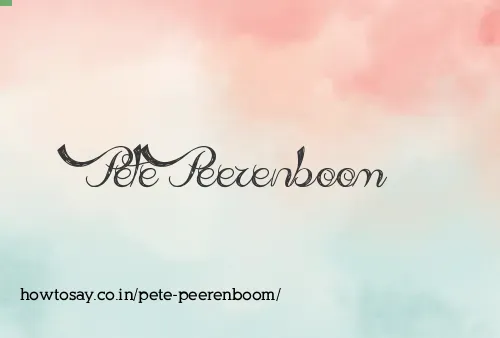 Pete Peerenboom
