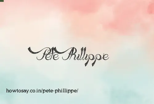 Pete Phillippe