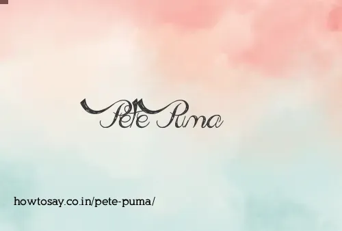 Pete Puma