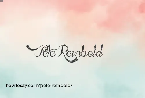 Pete Reinbold