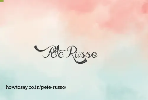Pete Russo