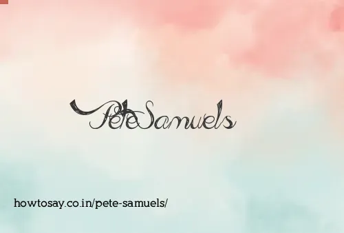 Pete Samuels