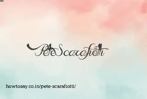 Pete Scarafiotti