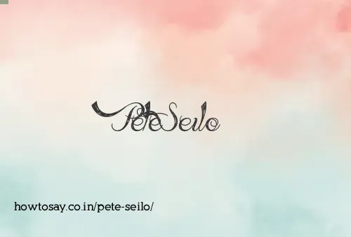 Pete Seilo