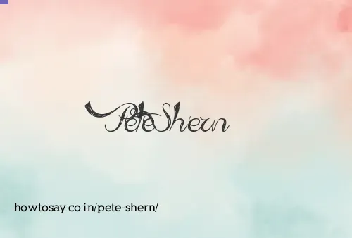 Pete Shern