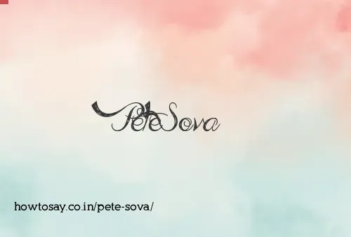 Pete Sova