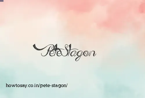 Pete Stagon