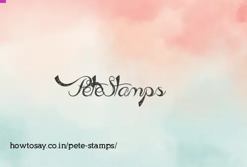Pete Stamps