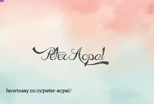 Peter Acpal
