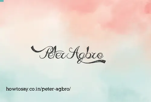 Peter Agbro