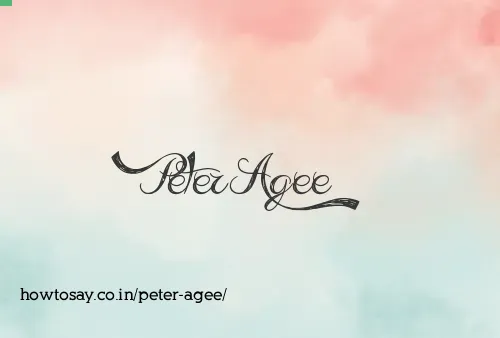 Peter Agee