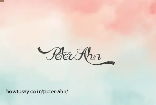 Peter Ahn