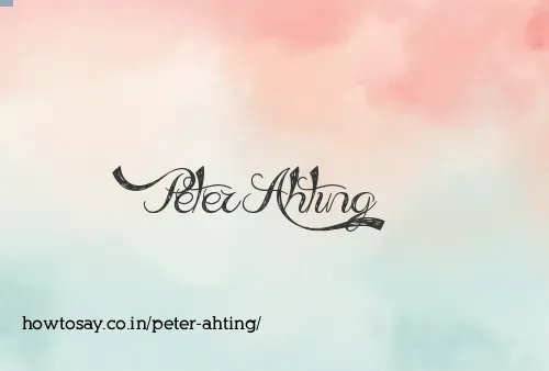Peter Ahting