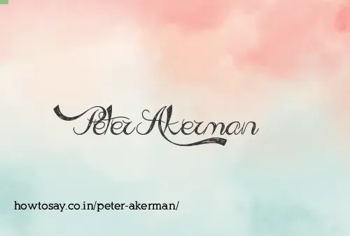Peter Akerman