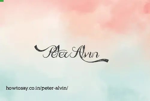 Peter Alvin