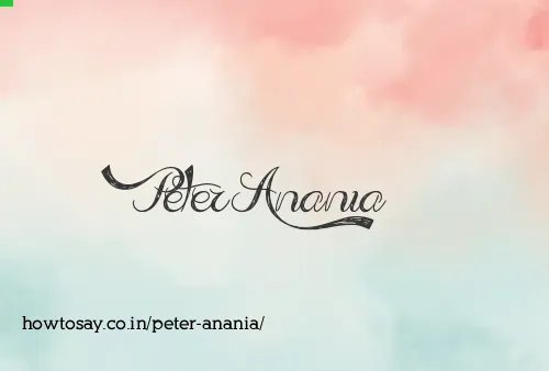 Peter Anania
