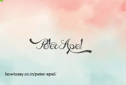 Peter Apel