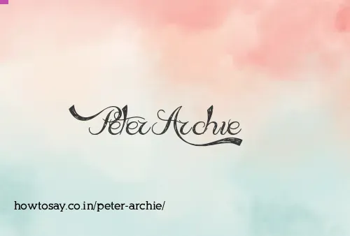 Peter Archie